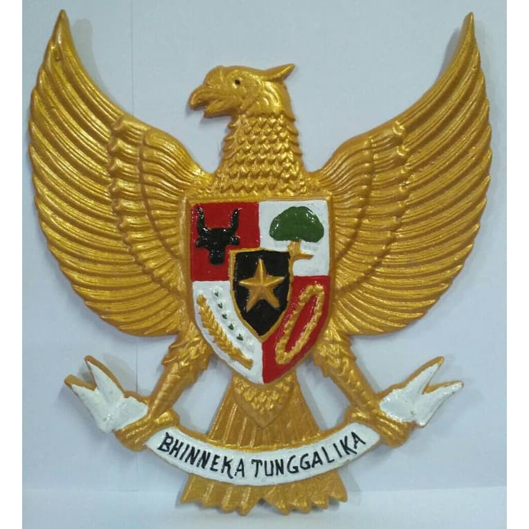 Lambang Garuda Pancasila Bahan Fiber Ukuran 23 X 24 Cm Shopee