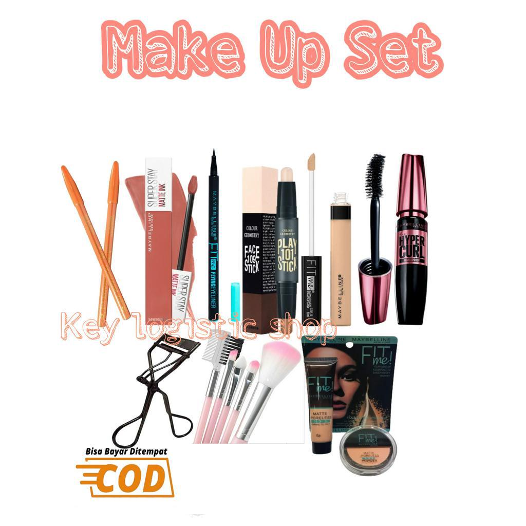 Paket Set Make Up Lengkap 10 In 1 - Paket Kosmetik Murah - Satu Set Make Up Kecantikan Lengkap - Gift Hampers