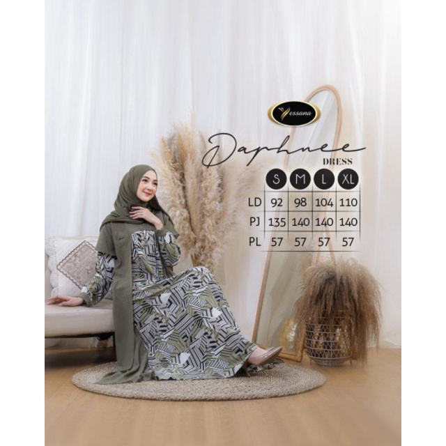 NEW DAPHNEE DRESS ORI YESSANA/ Dress cantik simpel