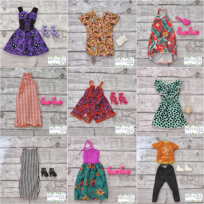 BAJU BONEKA BARBIE ORIGINAL MATTEL BARBIE FASHION PACK ORI MATTEL
