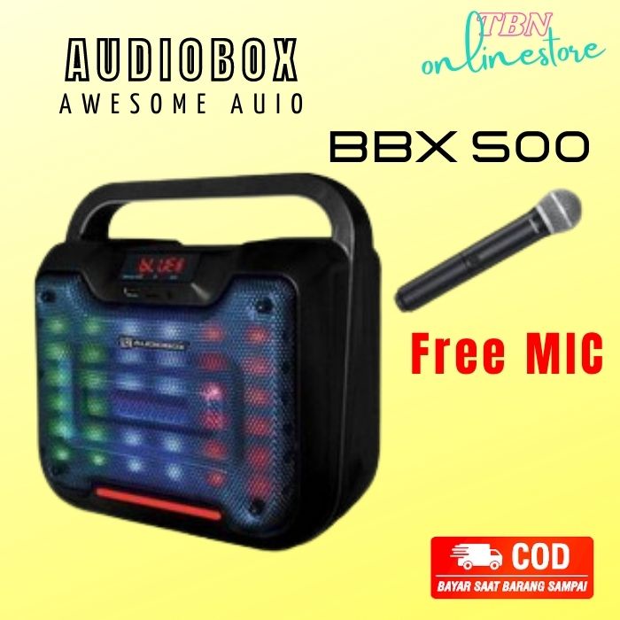 Speaker Loudspeaker Bluetooth Plus Mic Wireless 500ML AudioBox BoomBox Bluetoot BBX500