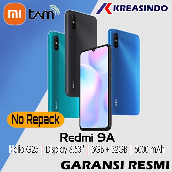 Xiaomi Redmi 9A 2/32 3/32 Ram 2gb 3gb Internal 32gb Garansi Resmi TAM