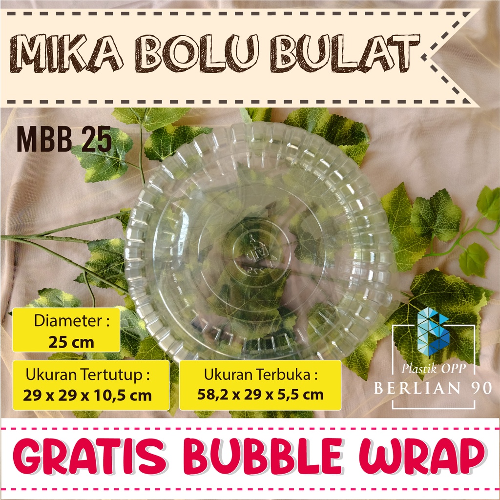 Mika Bolu Sifon 25 Mika Bolu Shiffon Besar Mika Bulat Bolu Shifon Jumbo Mika Kue Bulat