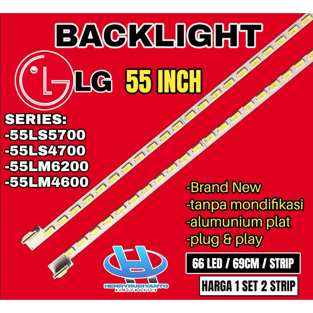 BACKLIGHT TV LG 55LM4610 55LM6200 55LS5700 LAMPU BL 55 INC