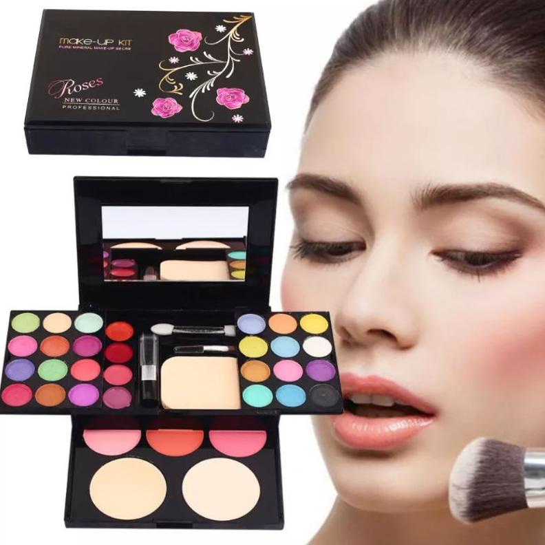 HOLLXMALL | EYESHADOW PALETTE  MAKE UP SET MAKE UP KIT LENGKAP KOMPLIT LIPSTIK BEDAK POWDER ALAT