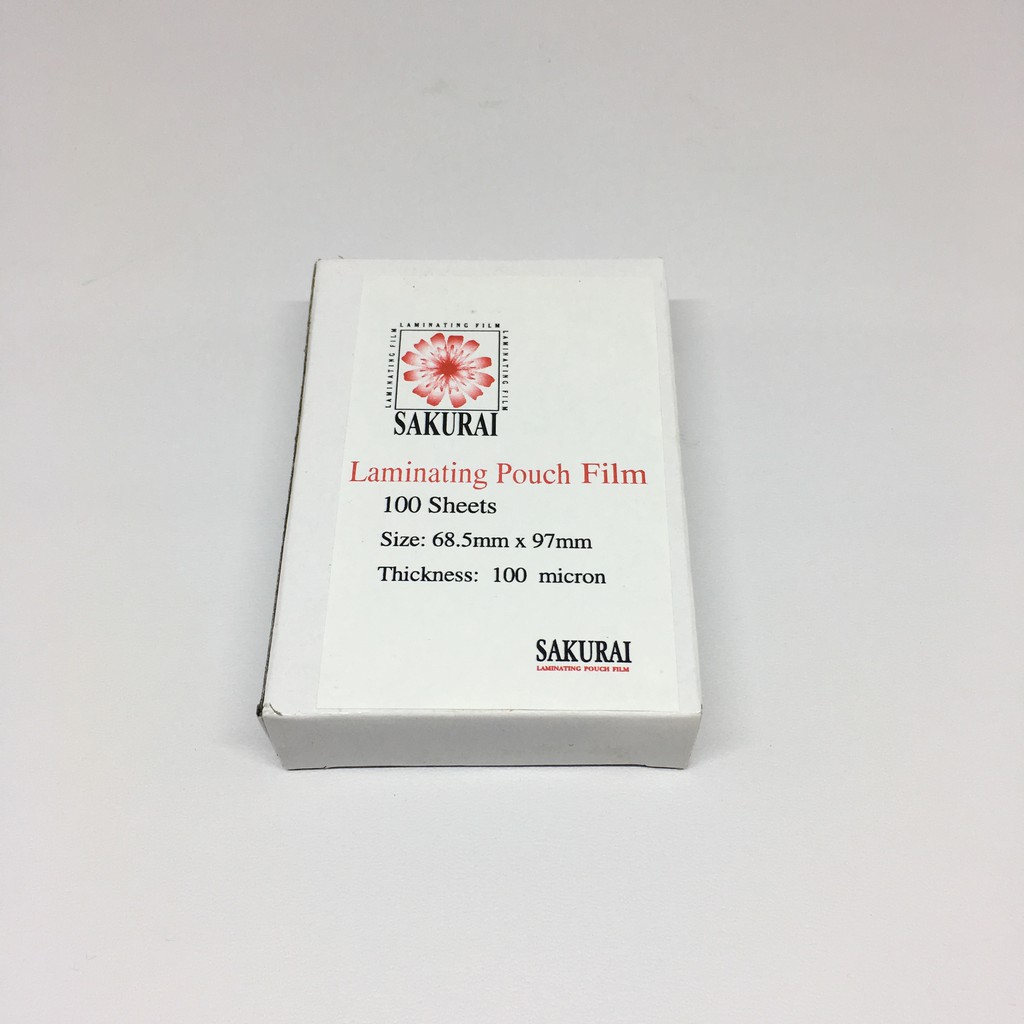 Plastik Laminating Merk Sakurai KTP Ukuran 68.5mm x 97mm 100 micron