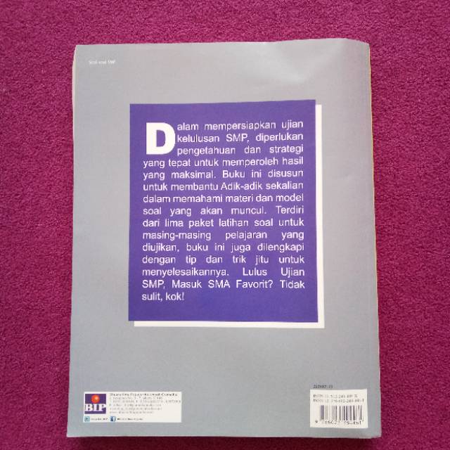 Lulus Ujian Smp Masuk Sma Favorit Kumpulan Soal Un Smp Shopee Indonesia