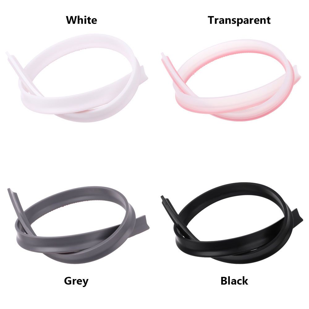 PREVALENT Shower Dam Barrier Water Retaining Strip Bathroom Accessories Self-Adhesive Water Stopper Flood Barrier Non-slip Bendable Silicone Dry and Wet Separation Shower Dam Door Bottom Sealing Strip/Multicolor
