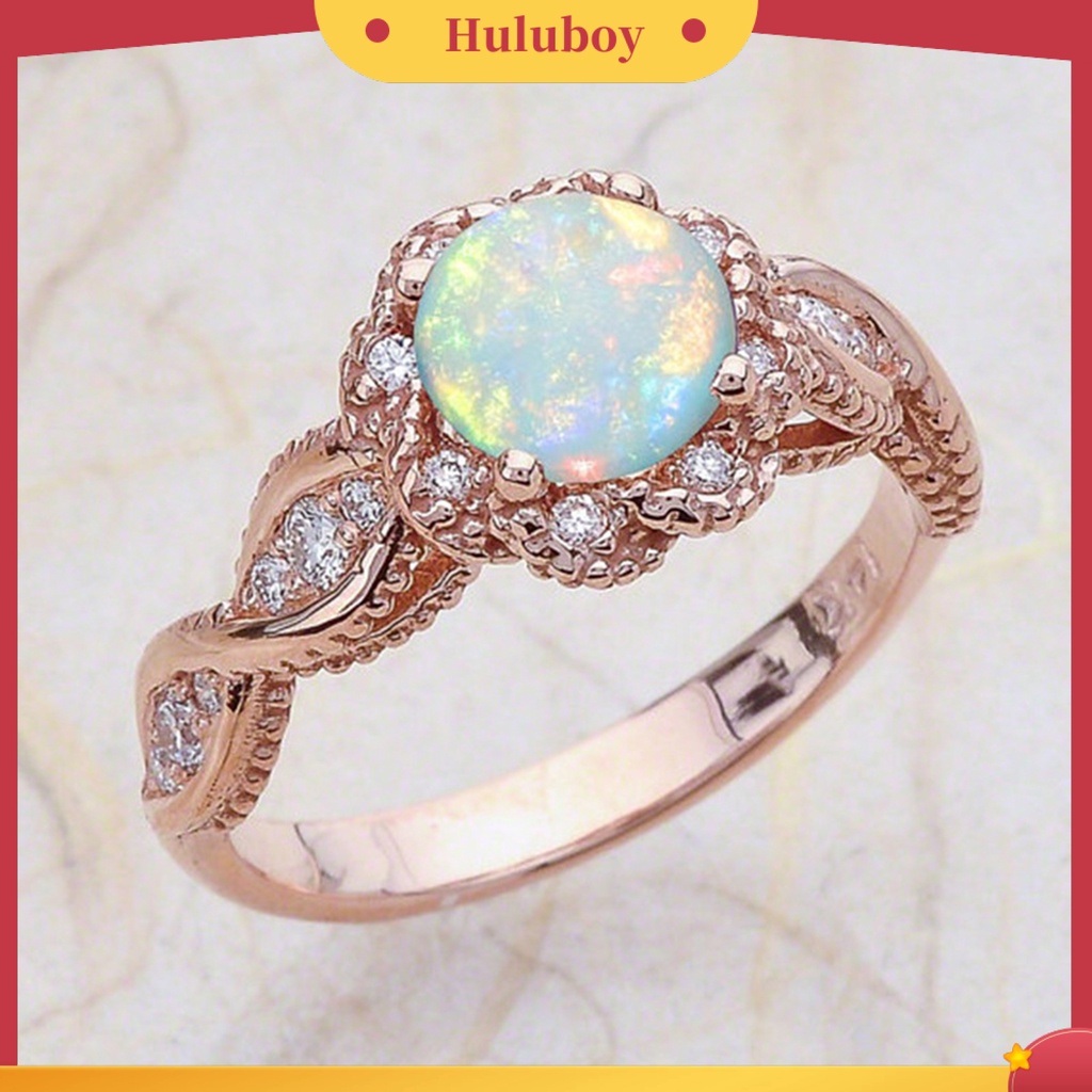 Hu Hu Hu Hu Hu Alat Bantu Pasang Kacamata♡ Cincin Pernikahan Gaya Vintage Aksen Berlian Imitasi Untuk Hadiah Ulang Tahun