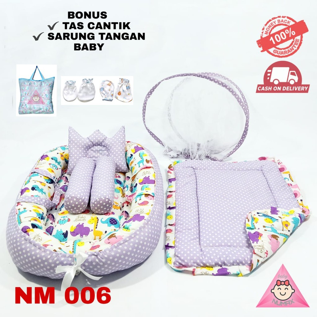 [SALE] KASUR BAYI LIPAT MODEL BOAT TERBARU MOTIF / KASUR BAYI PERAHU SET BED COVER KELAMBU