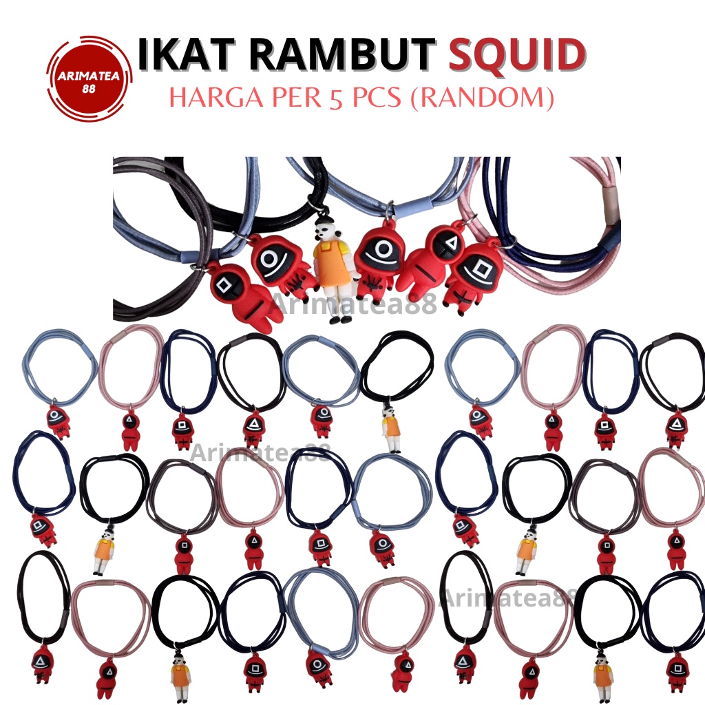 IKAT RAMBUT SQUID GAME / KARET  RAMBUT / KUNCIR