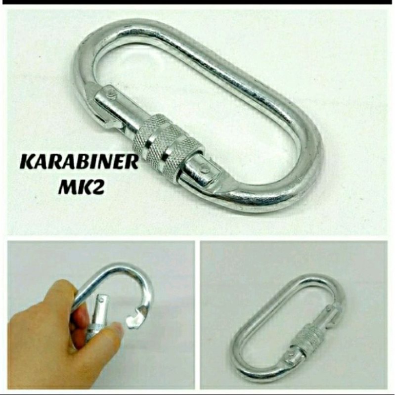carabiner besar carabiner besi carabiner climbing carabiner panjat tebing WE