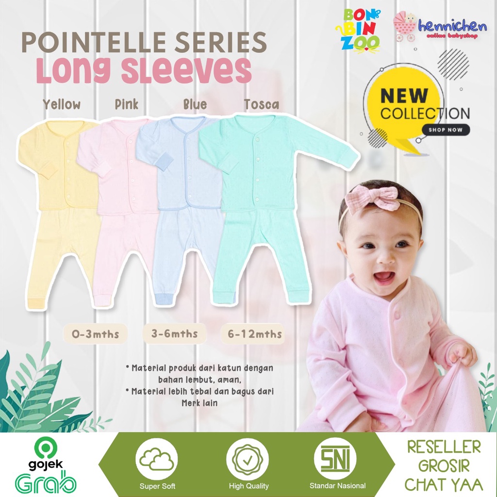 BONBINZOO SETELAN BAJU ANAK POINTELLE PIYAMA BAJU TIDUR ANAK  SNI 0-12