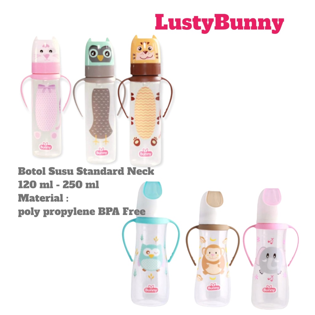 GloryBaby-LustyBunny Botol Susu Neck Gagang