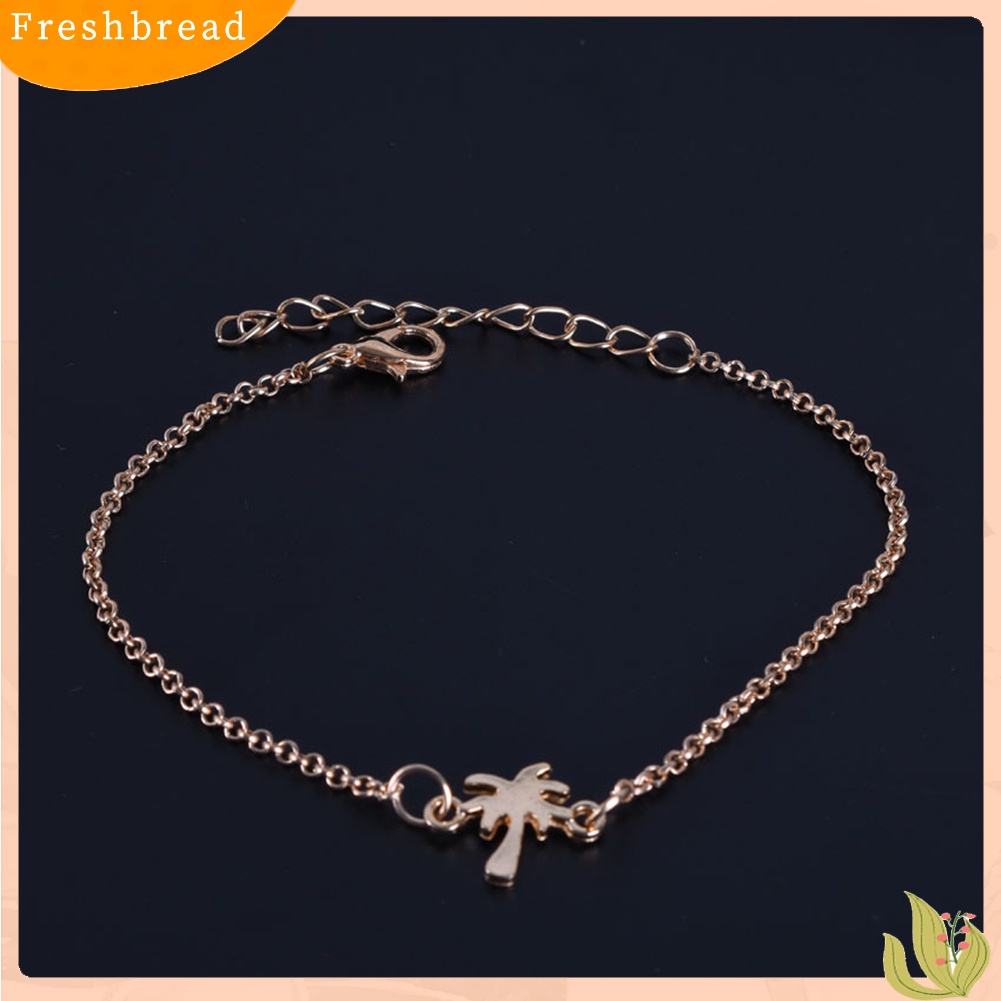 |Frebre Frebre| 5pcs / Set Gelang Rantai Desain Daun Keong Hati Untuk Wanita