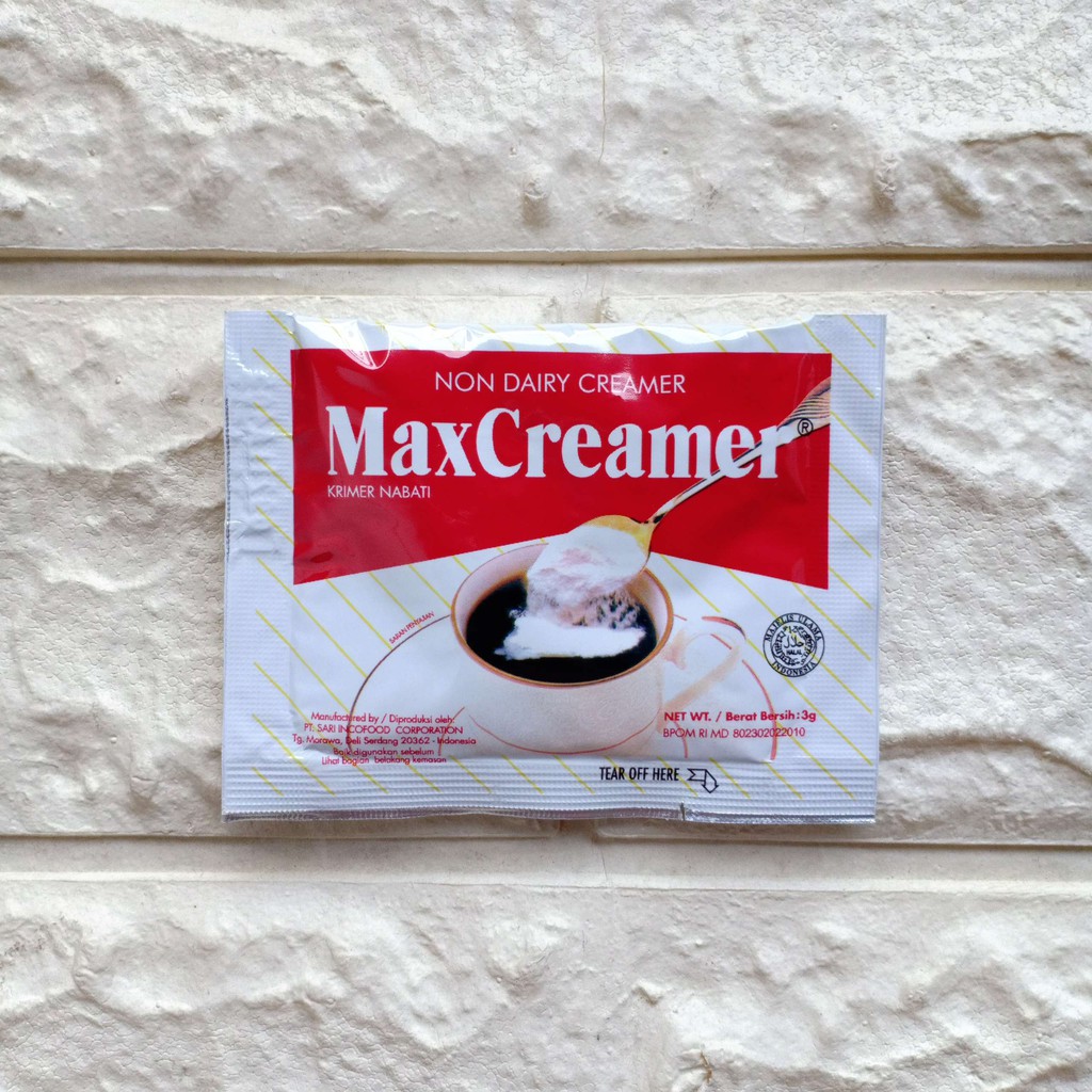 

Max Creamer Sachet 3gr Krimer Nabati Non Dairy Creamer Minuman Bubuk Serbuk 3 gr