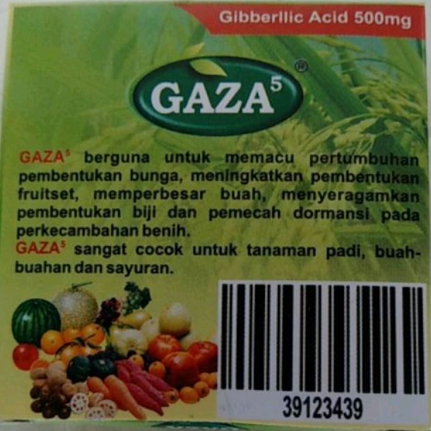 GAZA GA5 TABLET HORMON PEMACU PERTUMBUHAN  PEMBESAR UMBI DAN BUAH