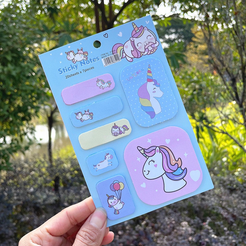 Sticky Penanda Halaman Notes Lucu Import Unicorn