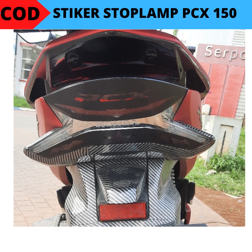 stiker stoplamp pcx new 150/sticker variasi lampu belakang pcx