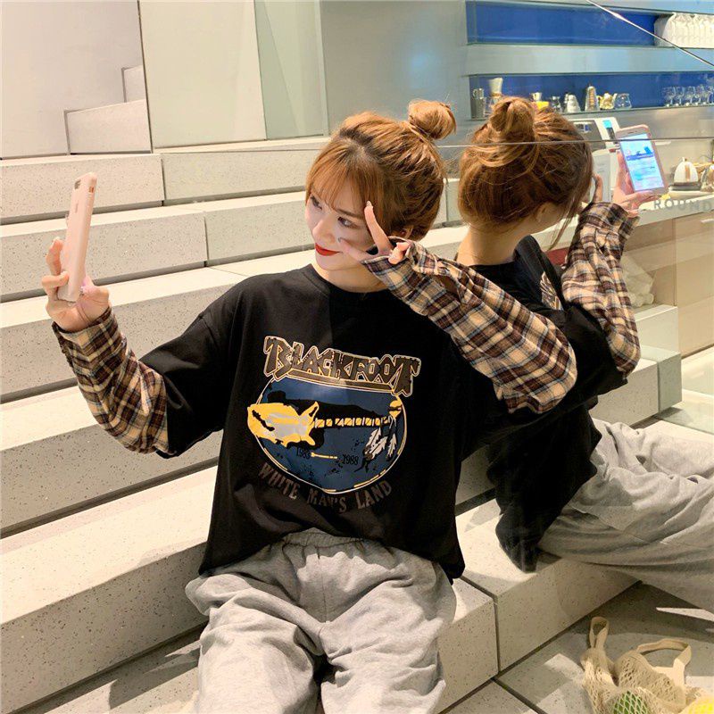 Kaos LENGAN PANJANG PALSU MANSA PRIA WANITA