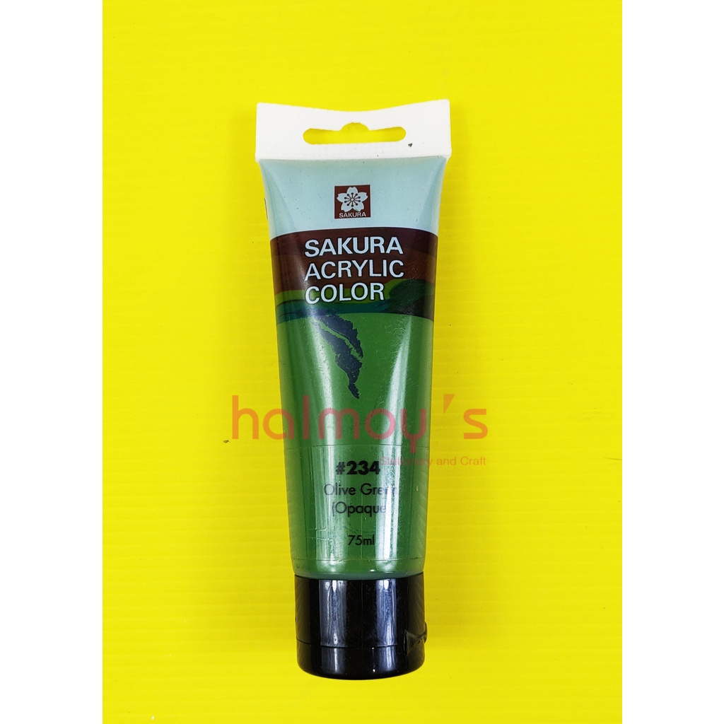 

CAT AKRILIK / ACRYLIC COLOUR SAKURA 75 ML OLIVE GREEN #234