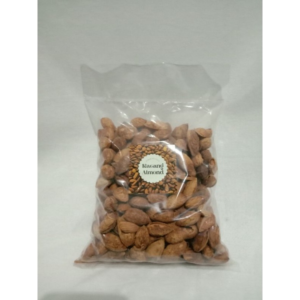 

(500gr) Kacang Almond kulit rasa manis gurih untuk busui bumil magh dan menjaga kesehatan