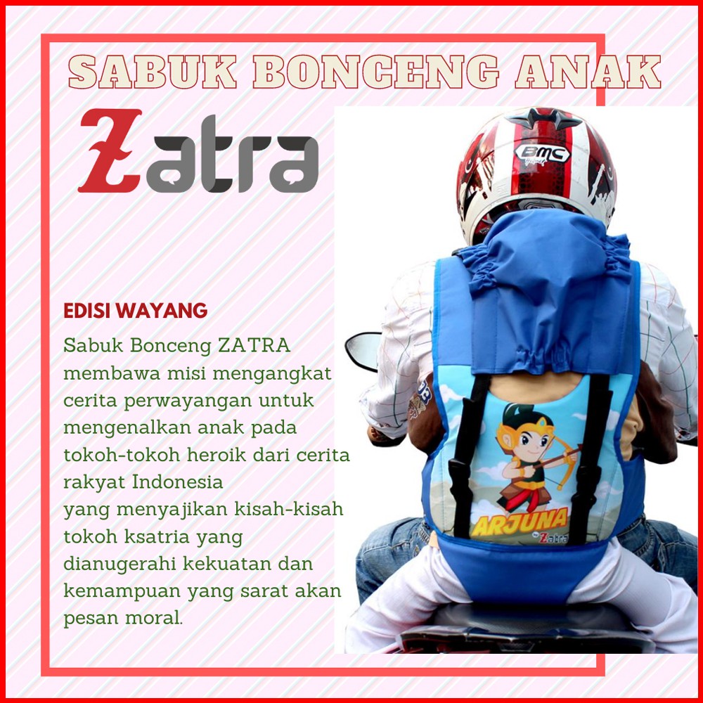 ZATRA SABUK BONCENGAN ANAK DESAIN WAYANG