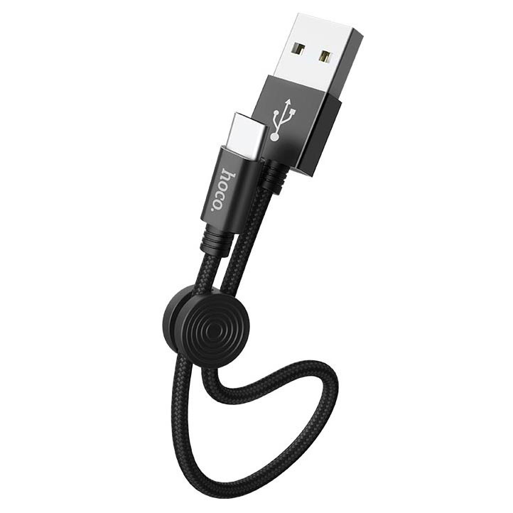 HOCO Premium Kabel Charger Lightning 2.4A 25cm - X35 - Black