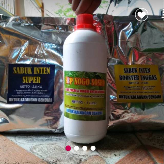 serbuk sabuk inten nogo sosro three in one(paket komplit)