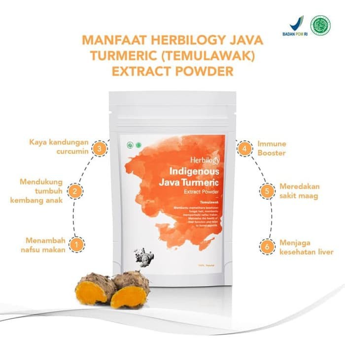 

Herbilogy Java Turmeric (Temulawak) Extract Powder 100g