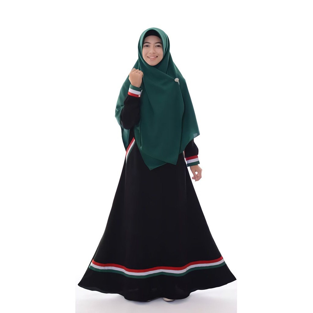 GAMIS PALESTIN SET JILBAB SYAR'I / GAMIS PALESTIN MAYUNG / GAMIS POLOS