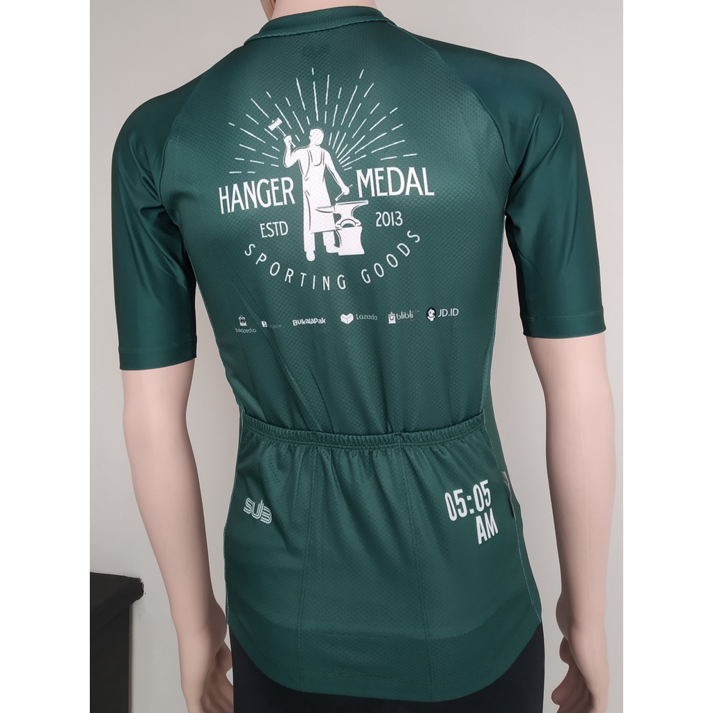 HANGERMEDAL PINE GREEN SUBJERSEY SUB JERSEY SEPEDA 05 AM 05AM ELITE