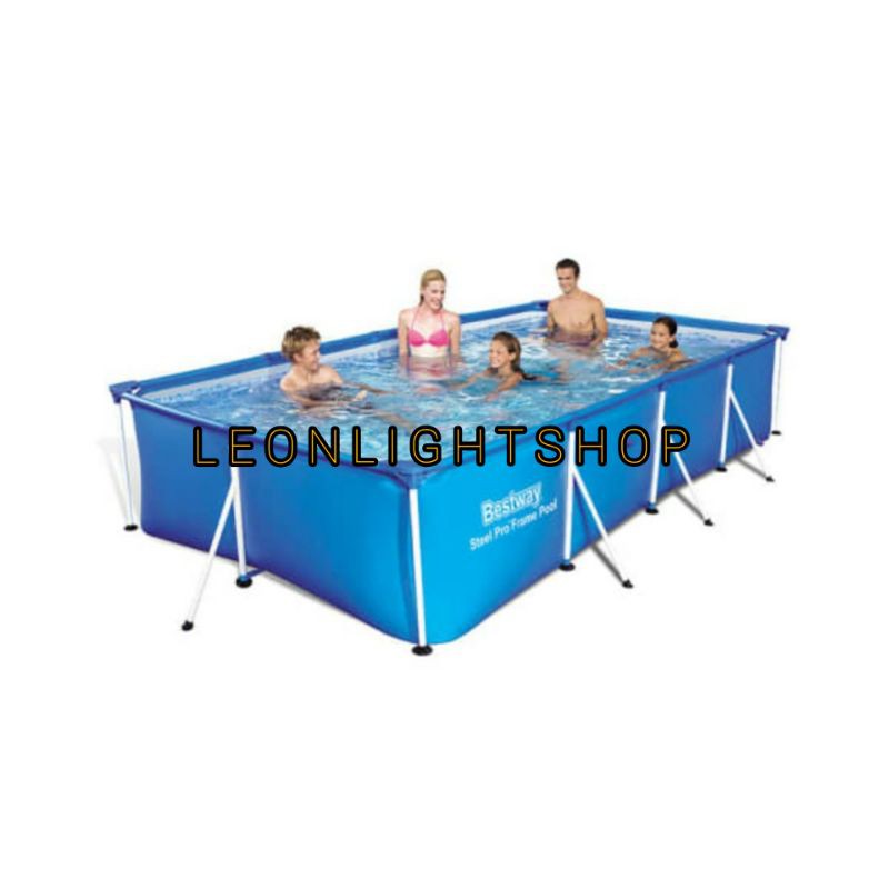 BESTWAY KOLAM RENANG FRAME 400X211X81CM/FRANE POOL SQUARE/KOLAM RENANG DEWASA MURAH