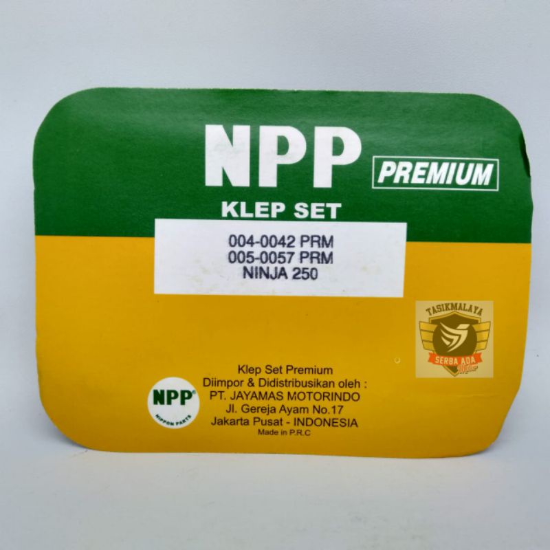 KLEP SET NINJA 250 NPP PREMIUM 100% Original