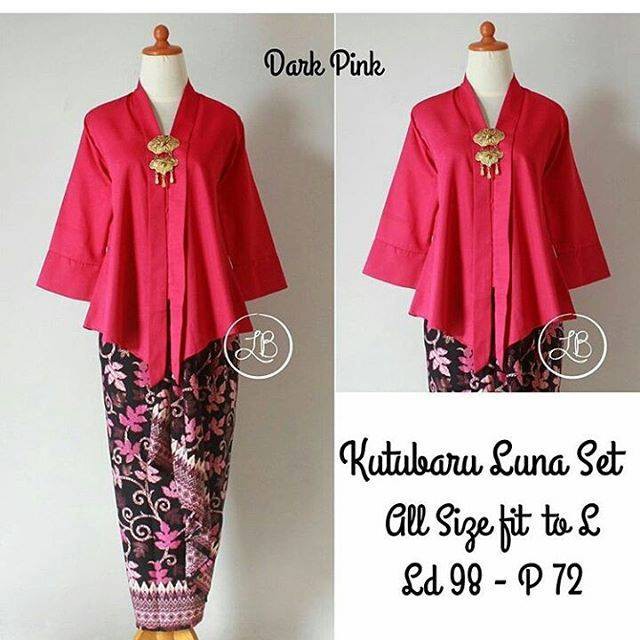 Set KutuBaru Luna Dark Pink
