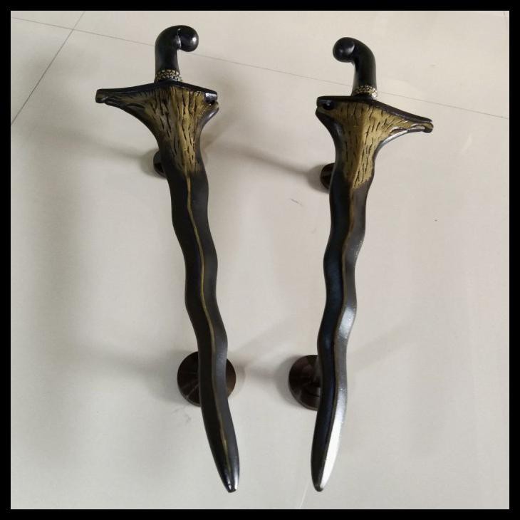 HANDLE PINTU KUNINGAN MOTIF KERIS