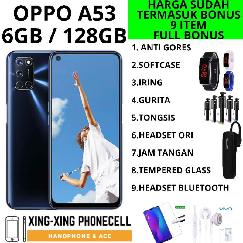 OPPO A53 6/128 4/64 RAM 6GB ROM 128GB GARANSI RESM   I