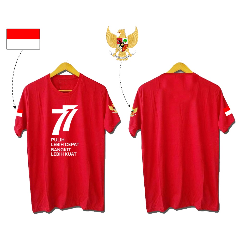 KAOS KEMERDEKAAN INDONESIA MERDEKA 77 TAHUN