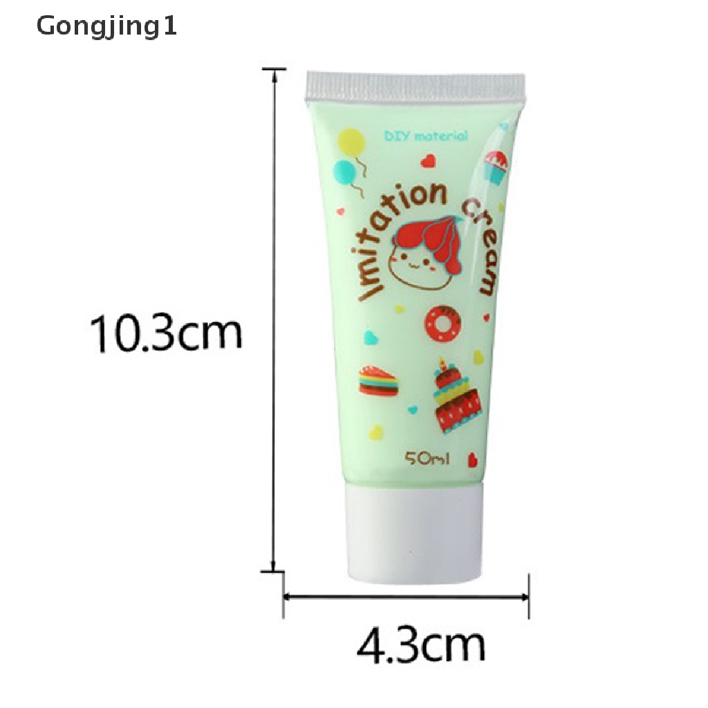 Gongjing1 Lem Simulasi Krim 50ML Untuk DIY Craft Handmade