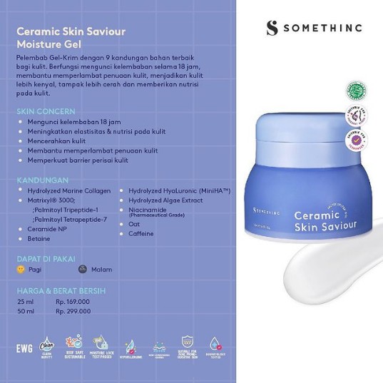 ★ BB ★ SOMETHINC Ceramic Skin Saviour Moisturizer Gel