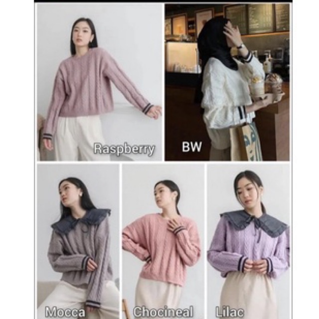 Masae sweater gonegani Semasa BLACK SM Muda official Ponya Cardi cardigan hijab nueta hijabnueta bla