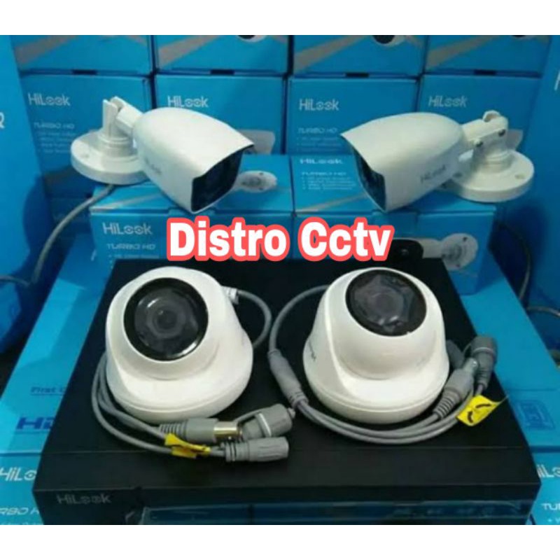 Paket Camera Cctv Hilook 4ch 2mp 1080p Komplit Kamera Cctv Hilok 2 MP indoor Outdoor