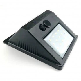 Lampu Solar Sensor Gerak Outdoor Weatherproof 20 LED - L21 - Black