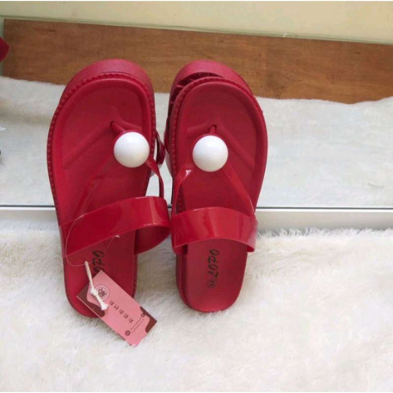 SANDAL WANITA JELLY LOPO IMPORT SANDAL SANTAI