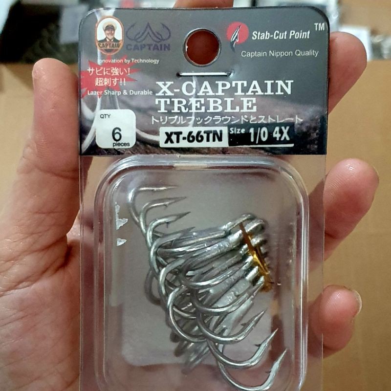 TREBLE HOOK CAPTAIN XT 66 TN  no. 02/ PANCING CABANG 3