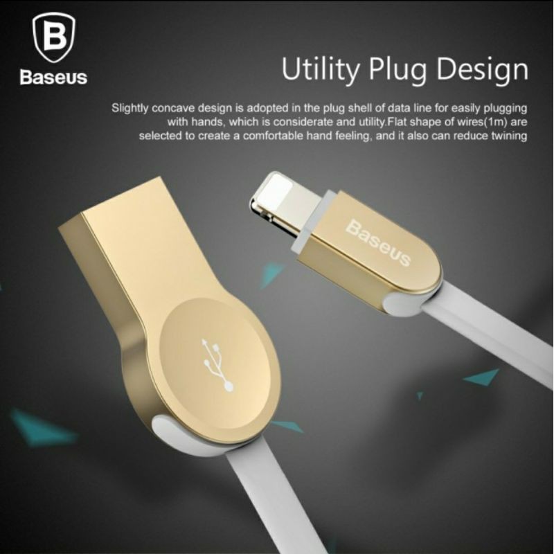 PROMO Baseus Zinc Alloy Cable Kabel Data Lightning For I PHONE IP iP-ad 1M