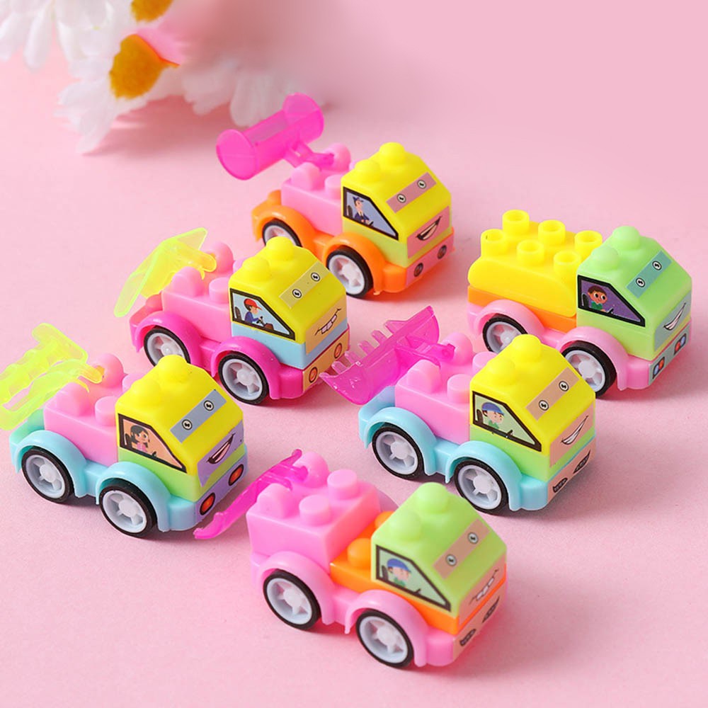 (Cod Tangding) Mainan Edukasi Intelektual Mobil Konstruksi Warna Acak Untuk Anak