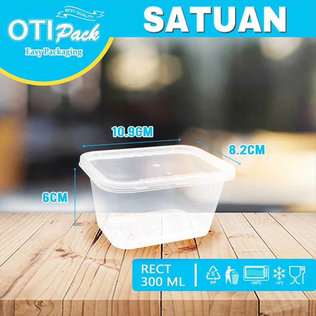 Thinwall Satuan/Thinwall Kotak Makan 300ml Thinwall Otipack OTS300