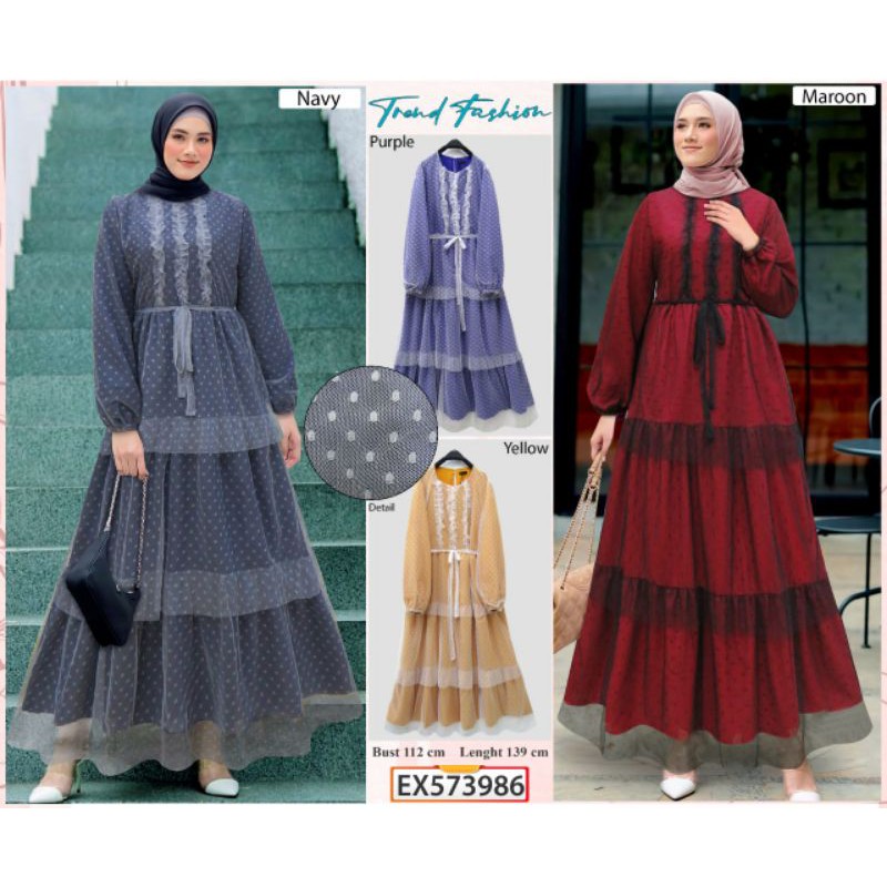 GAMIS EXTU / GAMIS TILE POLKADOT / GAMIS SYAKILA / GAMIS TUTU