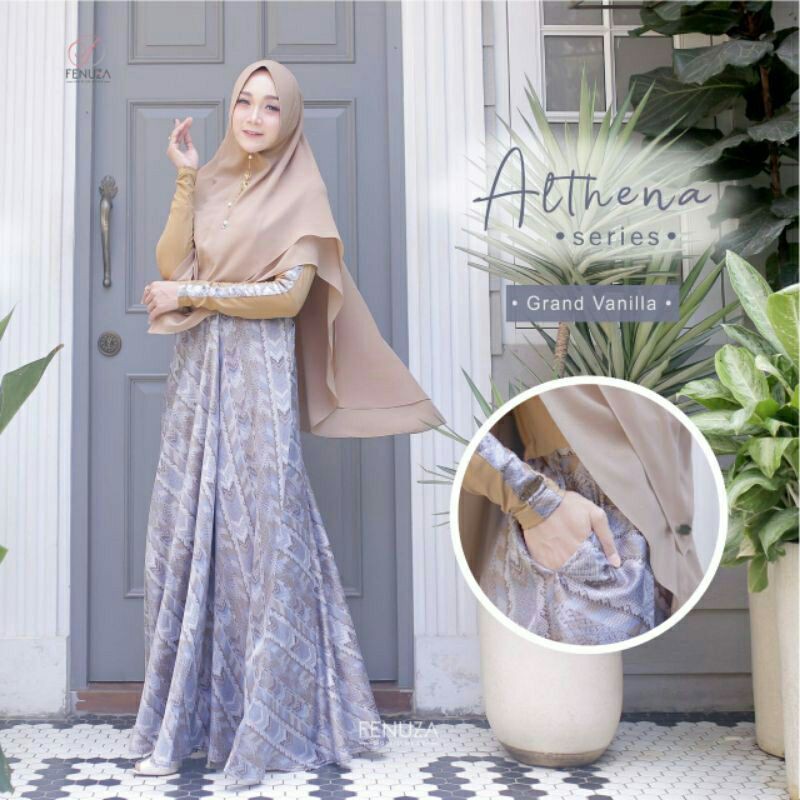 GAMIS ALTHENA BY FENUZA | GAMIS MUSLIMAH | PAKAIAN WANITA MUSLIM
